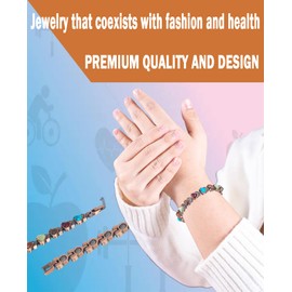 YINOX Magnetic Copper Bracelet Color Stone for Women High Strength Magnetic Bracelet with Exquisite Gift Box for Gift