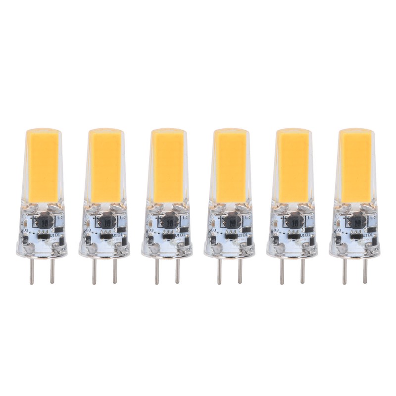 6PCS GY6.35 Bulb 5W COB Light Bulb 500lm Silicone Ceiling