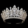 QXMYOO Large Wedding Crowns Cubic Zirconia Sweet 16 Birthday Prom