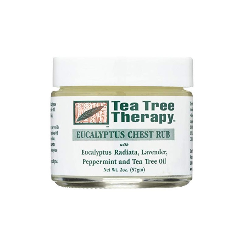 Tea Tree Therapy Eucalyptus Chest Rub Eucalyptus Australiana Lavender Peppermint