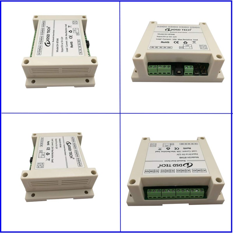 DSD TECH SH-BT04B 4 Channel Bluetooth Relay V2 Support Timer