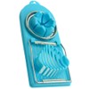 Double Egg Slicer - 2 Functions Slicing & Wedges (Blue,