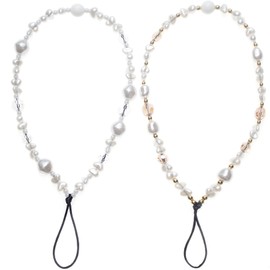 Beaded Camera Wrist Strap, Cute Phone Charms Strap, Pearl Bracelet Wrist Strap, Phone Keychain Decoration for Wallet