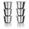 Ibili 6 Moldes Flan Individual + 6 Tapas Acero Inox