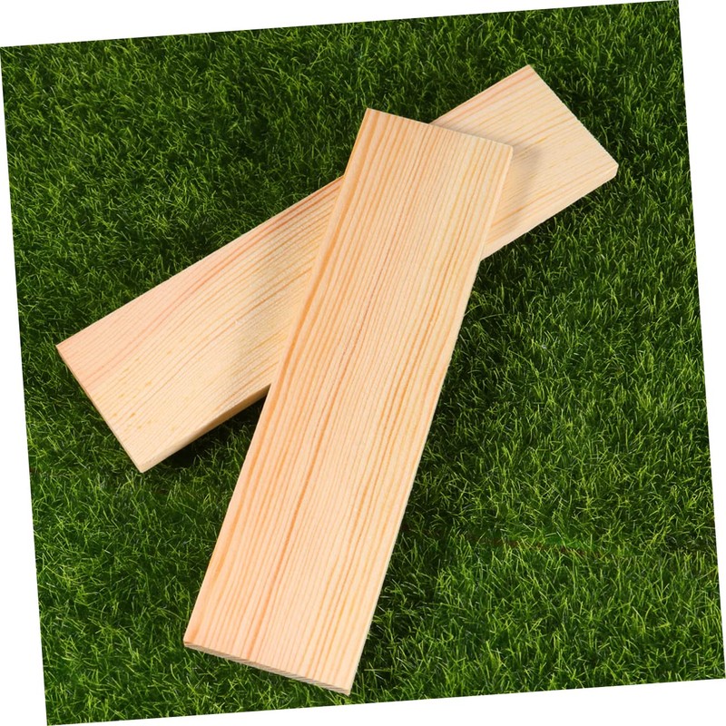 DOITOOL 10Pcs Rectangular Pine Wood Boards Unique Photography Background Props