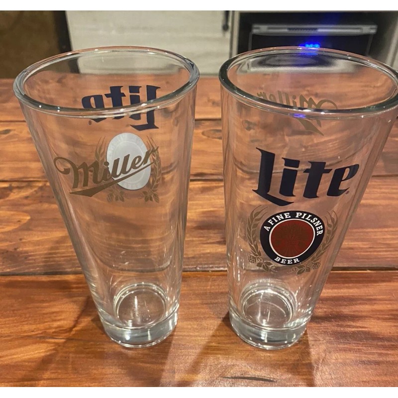 Miller Lite Pint Glasses