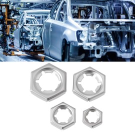 SG Store 40 Stück Selbstsichernde Sechskantmuttern (6 Verriegelungszähne) DIN 7967 304 Edelstahl M6 M8 M10 M12