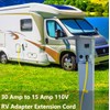 30 Amp to 20 Amp 110V RV Cord Distribution Plug