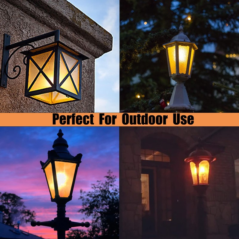 Venforze E12 Flame Bulbs 4 Pack, 3 Mode LED Candelabra