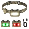 EverBrite 300LM Rechargeable LED Headlamp 7 Modes Adjustable Red/Green Headlight