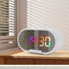 Digital Clock LED Alarm Big Digits Color Display Dimmable Adjustable