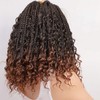 8 Packs Box Braids Crochet Braids with Curly Ends Crochet