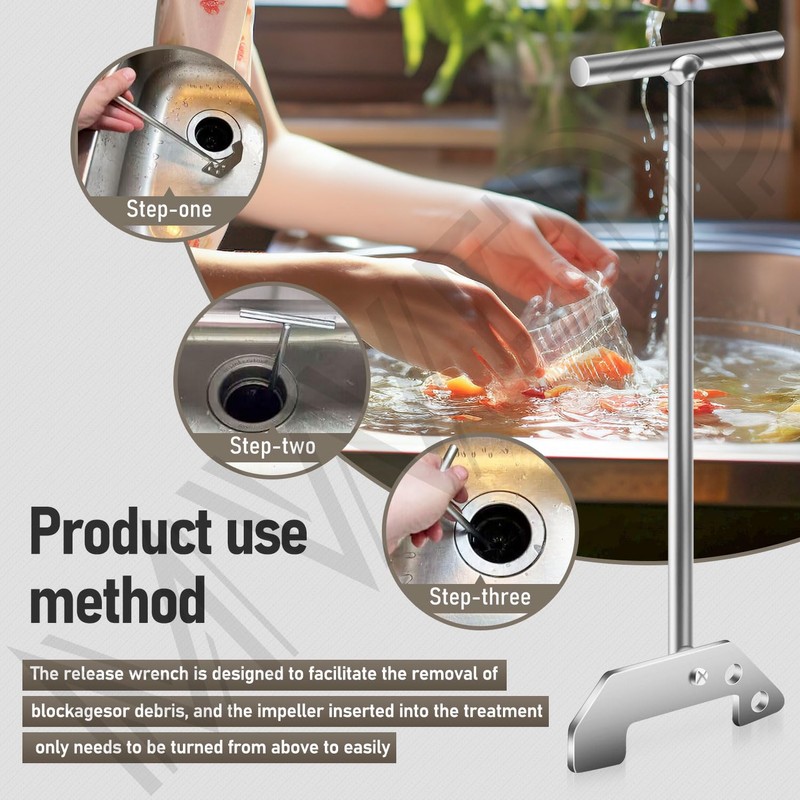 MWEDP Garbage Disposer Unjamming Wrench Compatible with Waste King and