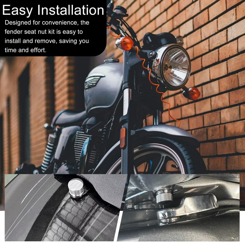 XSPANDER 2pcs Stainless Steel Seat Bolt Nut Kit Fit for