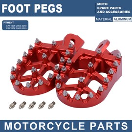Anxin Motorcycle Foot Pegs CNC Foot Pegs for Surron Light Bee Sur Ron S/Sur Ron X/X160/X260 CRF150F CRF230F 2003-2017 Red