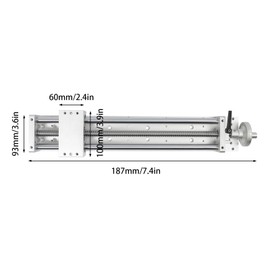 SFU1605 Manual Sliding Table CNC Slide Strokes 400mm Ball Screw Linear Stage for DIY CNC Routers Lathes Machine Tools