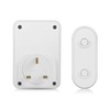 Byron Wireless Doorbell Set, Plug-Through Chime, 150m Range, 16 Melodies,