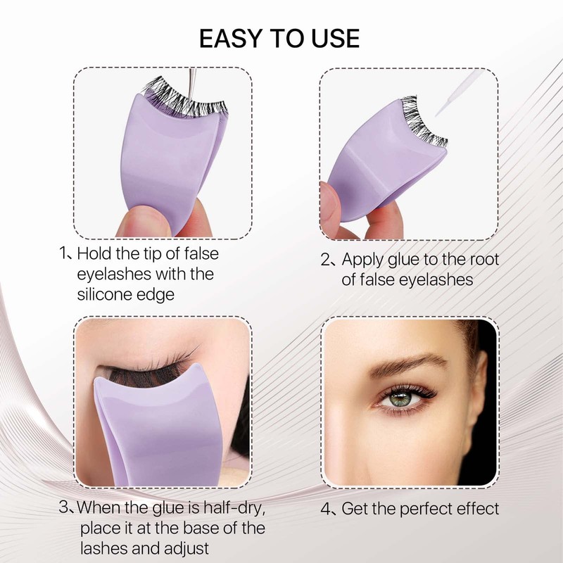 Miuffue Eyelash Applicator Tool 35mm Width Lash Applicator Clip, 1PCS