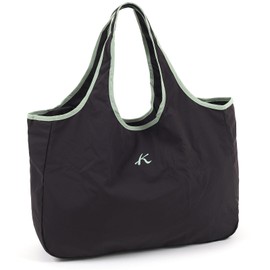 Kitamura BN0012 Washable Eco Bag, Charcoal Grey/Light Green 81311