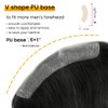 Lordhair Hairline Toupee Frontal Hairpiece，Men's Toupee 100% European Hair System
