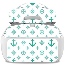 MightySkins Skin Compatible with DJI Goggles – Teal Designer | Protective, Durable, and Unique Vinyl Decal wrap Cover | Easy to Apply, Remove, and Change Styles | Made in The USA