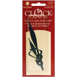Walnut Hollow Clock Hands, 2-3/4-Inch and 3-1/2-Inch, Black