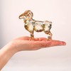 Realistic Animal Crystal Goat Art Figurine Collection Table top Ornament
