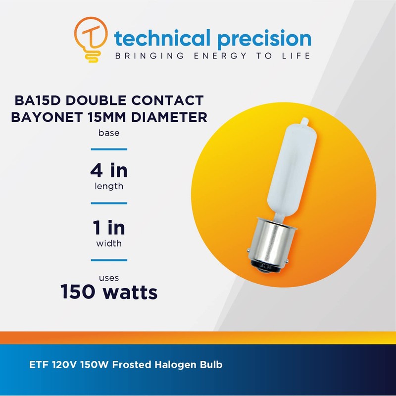 Technical Precision ETF 120V 150W Halogen Bulb - Replacement for