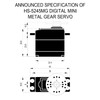 Hitec 35245S HS-5245MG Digital Mighty Mini BB Servo