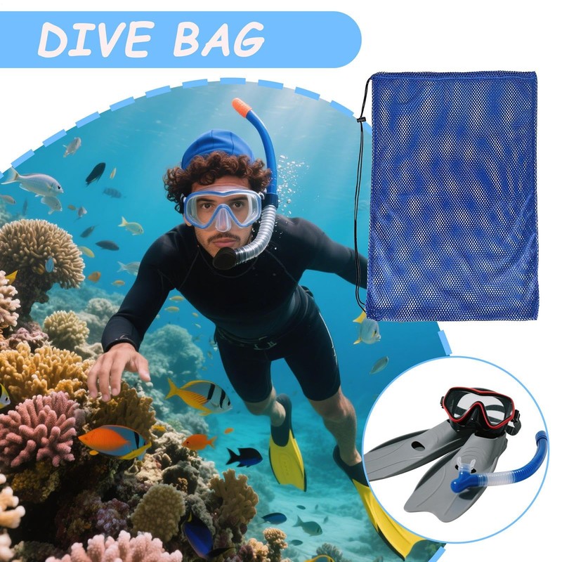 Dive Bag | Waterproof Mesh Bag with Drawstring - Extra