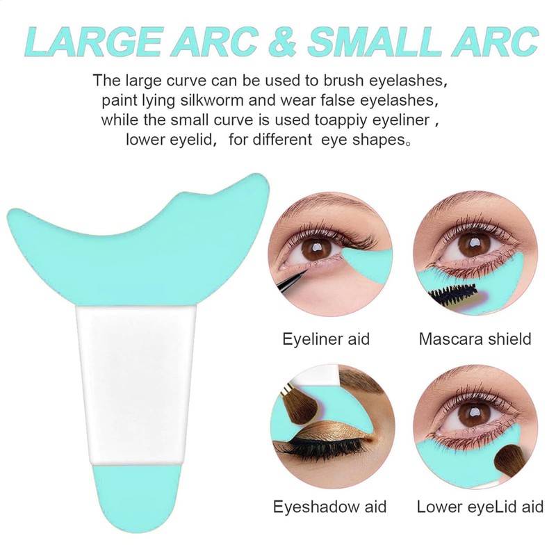 Eyeliner Stencils Tool Kit, 4Pcs Wing Tips, Eyeshadow Baffle, Eyeliner