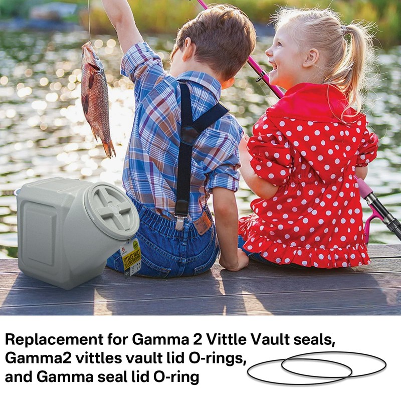 for Gamma2 Seal Replacement O-Ring (one Pair) for 9" lids