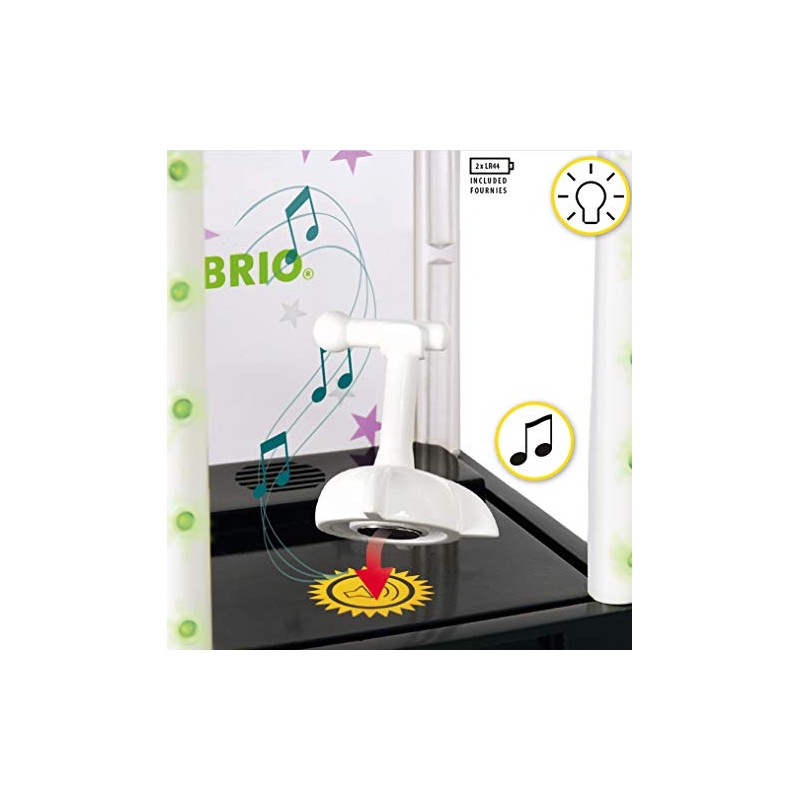 BRIO 33945 - Village Bühne mit Licht und Sound, bunt