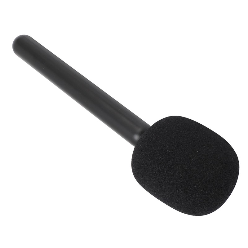 Wireless Mic Handheld Adapter with Windshield Foam Lightweight Interview Microphone
