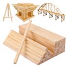 Geytetqi 80 PCS 1/2" x 1/2" x 12" Unfinished Wood