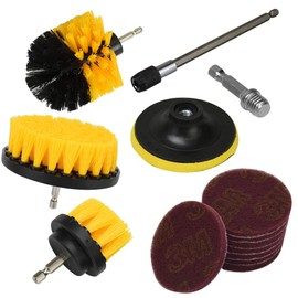 Gree Electric Drill Polisher Brush Buffing Polishing 14 Piece Set Sponge for Electric Drills Car Washing Easy Impact Hexagonal Shaft Attachment Set Polisher Receiver Kitchen Bath Cleaning Kitchen
