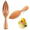 Sieral 1 Pcs Wooden Citrus Reamer Lemon Hand Juicer Beech