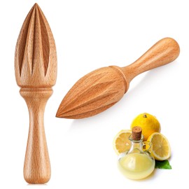 Sieral 1 Pcs Wooden Citrus Reamer Lemon Hand Juicer Beech Wood Handheld Citrus Juicer Kitchen Juicing Tool Manual Orange Lime Lemon Juice Reamer Extractor for Daily Home Bar Cafe Restaurant Use
