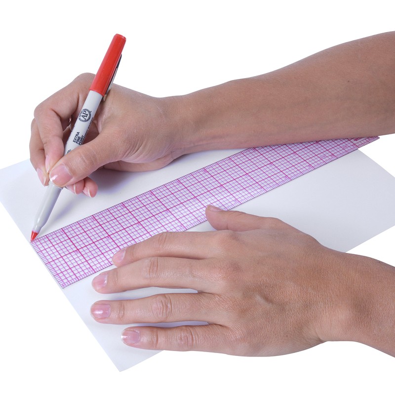 Westcott 67377 8ths Graph Beveled Ruler, 12 Inch (12 Pack)