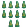 Anderson's, Go Fight Win Green and Gold Megaphones, 7 Inches,