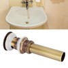 Brass Popup Drain Stopper Bathroom Basin Sink Draining Without Overflow