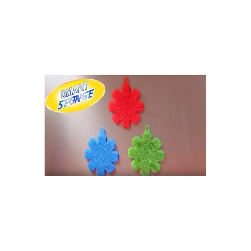 Smart Sponge 3 Pack Durable Flexible Heat Resistant Sponges