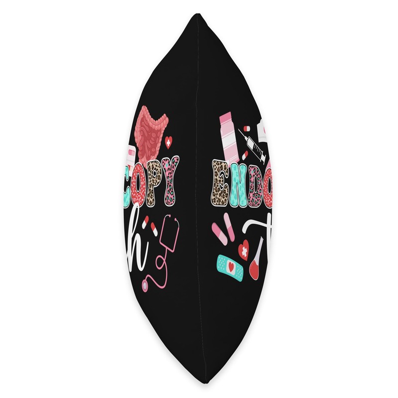 Endoscopy Tech Leopard Endo Tech Endoscopy Technician Throw Pillow