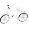 Hobbyfun Miniature Bicycle White 9.5 cm