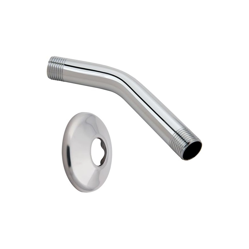 Master Plumber 503, Shower Arm and Flange, 6-Inch, Chrome Plated