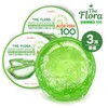 The Flora 100% Pure Aloe Vera Soothing Gel, 300ml (3-Pack) - Moisturizing & Calming Moisture Cream