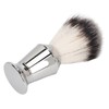 Beard Foam Brush Fine Synthetic Bristles Stainless Steel Fast Dry