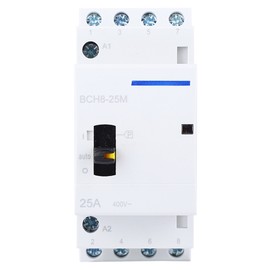 BCH8-25M  4P 25A Household AC Modular Contactor with Manual Control Switch (4NO)