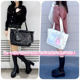 Wigo Colorful Mini Sewn Pouch, Pain Bag, Clear Bag, Mini Pouch, Bag, Pouch, Pushing Activity, Pushing Goods, Mini Bag, Gift, Present, Spring, Summer, Autumn, Winter, L Purple