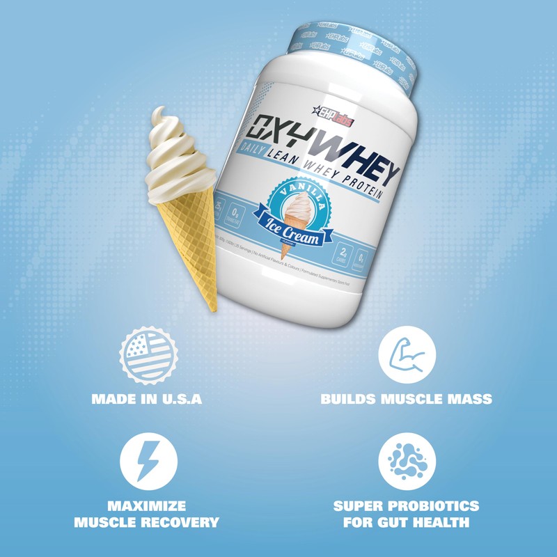 EHP Labs OxyWhey Whey Protein Isolate – 25g High Protein,